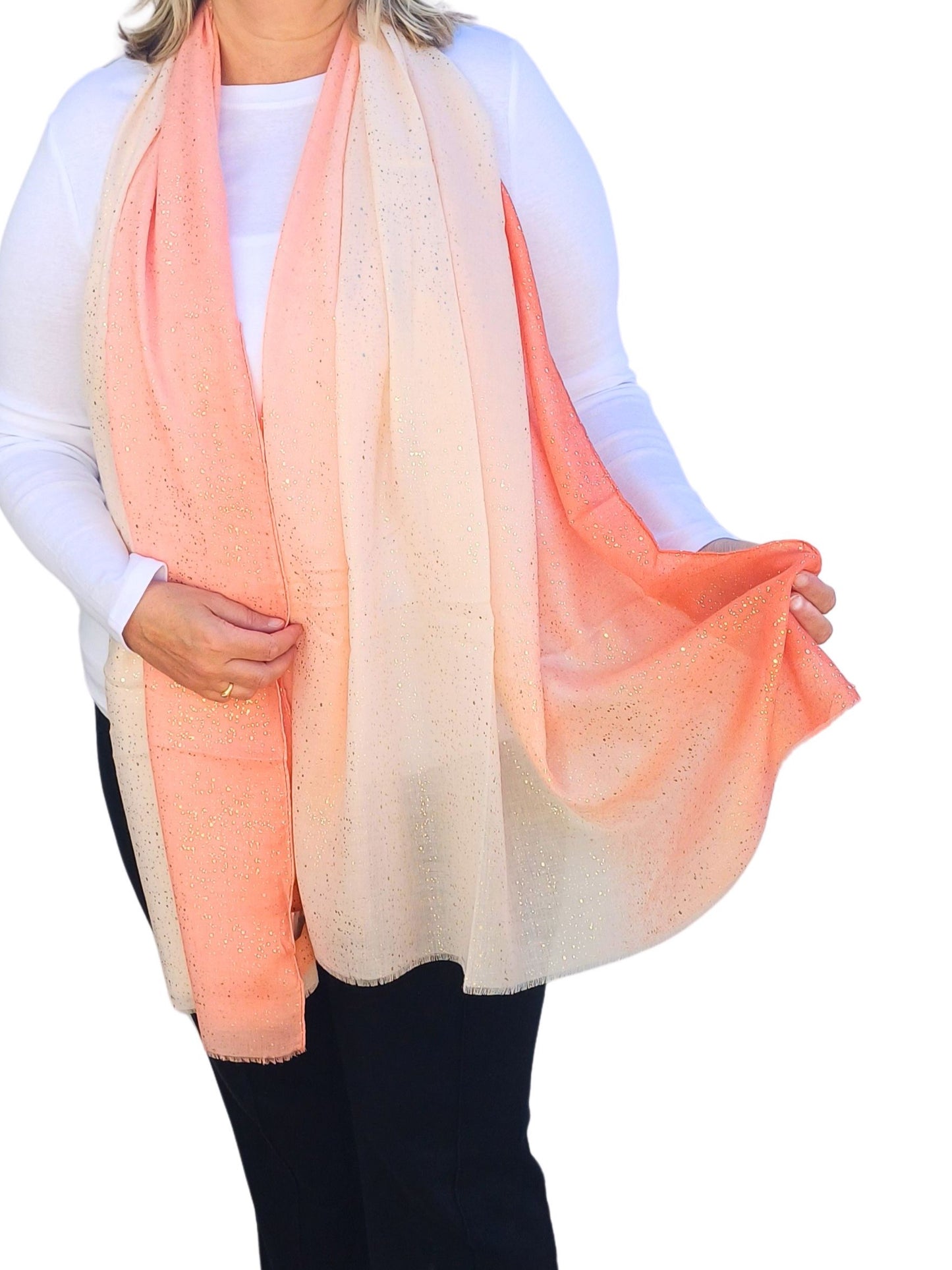 Sparking Glitter Soft Ombre Scarf - sparking-glitter-soft-ombre-scarf-Scarf