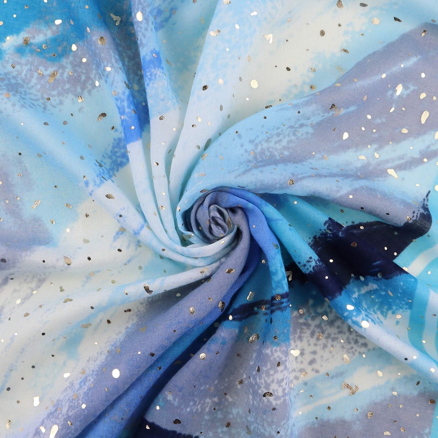 Watercolour Effect Soft Sparking Glitter Scarf - watercolour-effect-soft-lightweight-sparking-glitter-scarf-Scarf