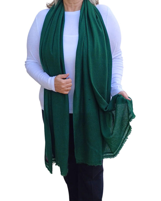 Handmade Plain Cashmere Scarf