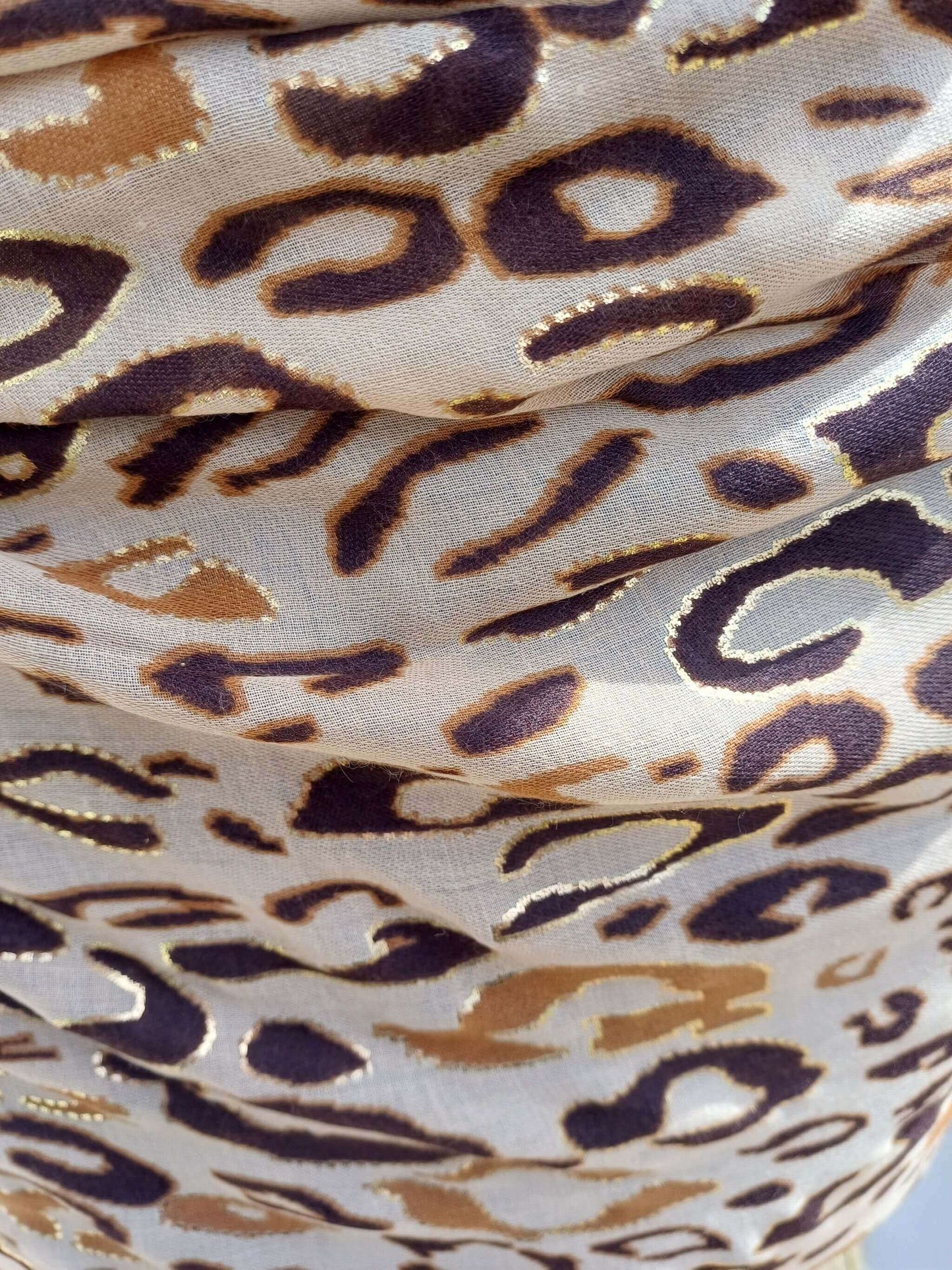 Leopard Print Lightweight Soft Scarf