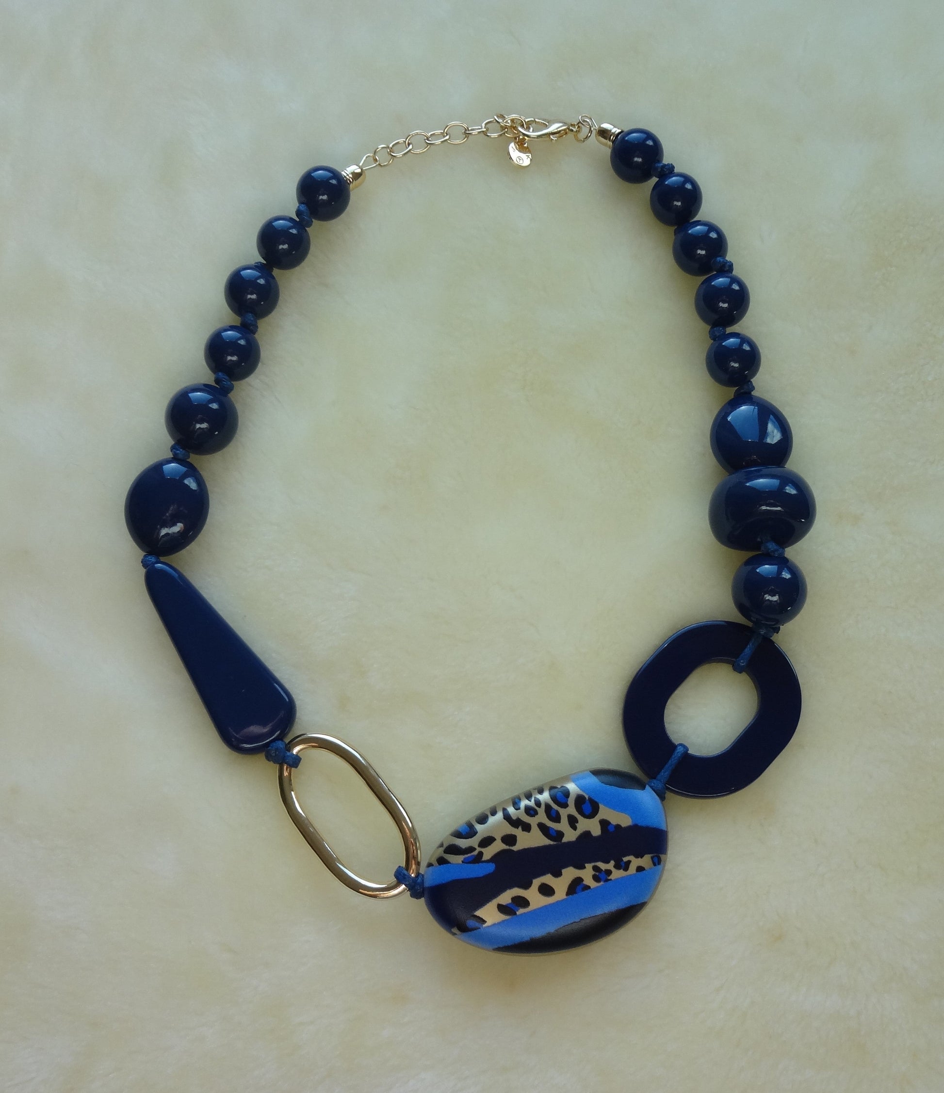 Funky Chunky Colourful Short Statement Necklace - funky-chunky-colourful-necklace-15-Necklaces