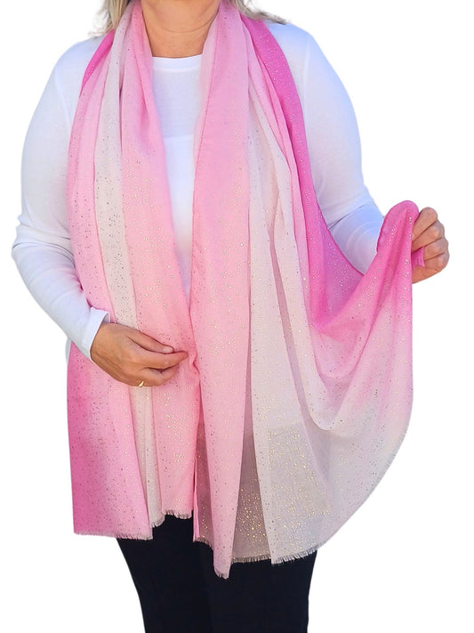 Sparking Glitter Soft Ombre Scarf - sparking-glitter-soft-ombre-scarf-Scarf