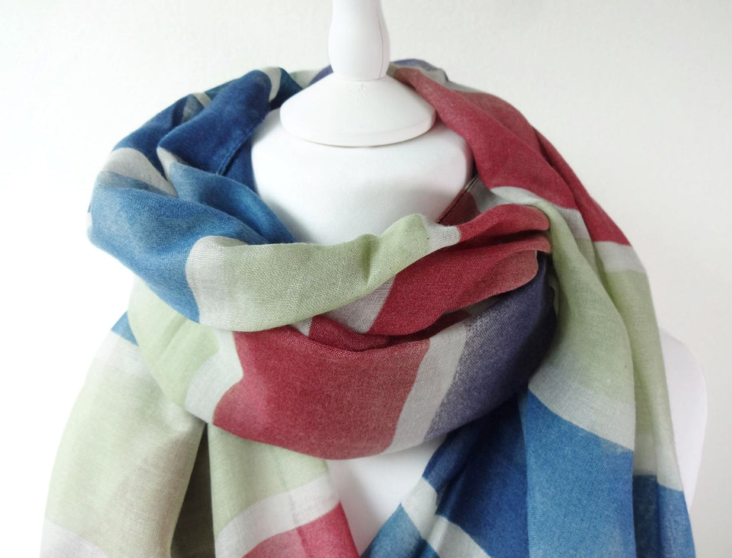 Rainbow Tie Dye Print Super Soft Lightweight Scarf|Wrap|Shawl - rainbow-tie-dye-print-super-soft-lightweight-scarf-wrap-shawl-Scarf