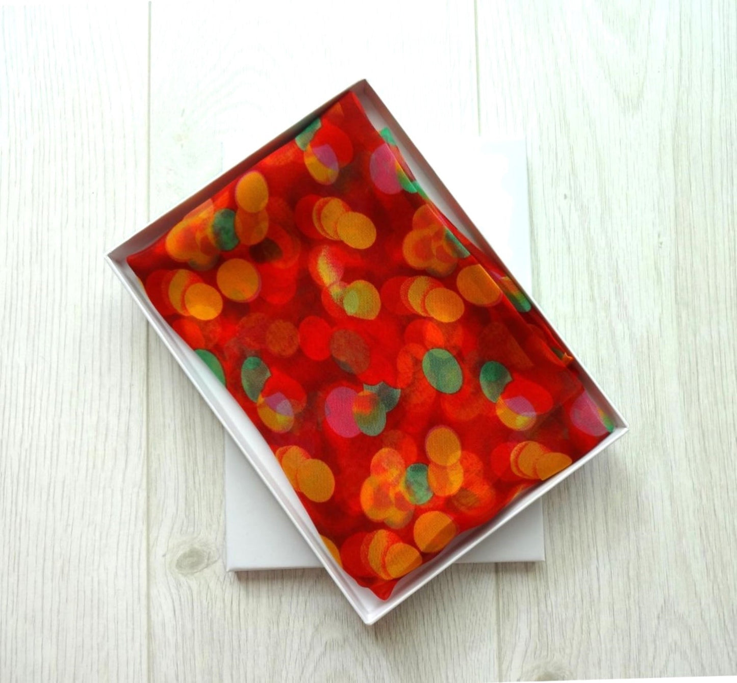Ultra-lightweight Pretty Bokeh Print Chiffon Style Scarf - ultra-lightweight-pretty-bokeh-print-chiffon-style-scarf-Scarf