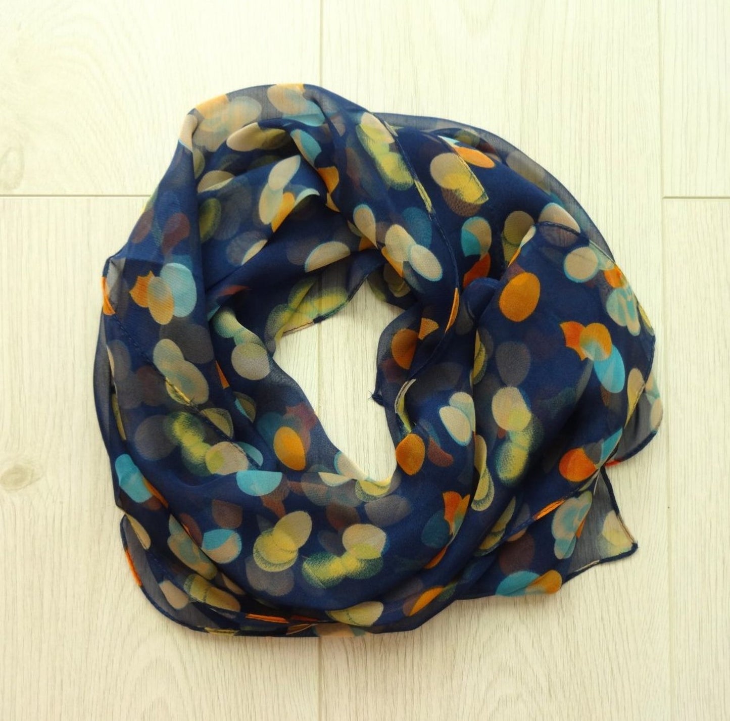 Ultra-lightweight Pretty Bokeh Print Chiffon Style Scarf - ultra-lightweight-pretty-bokeh-print-chiffon-style-scarf-Scarf