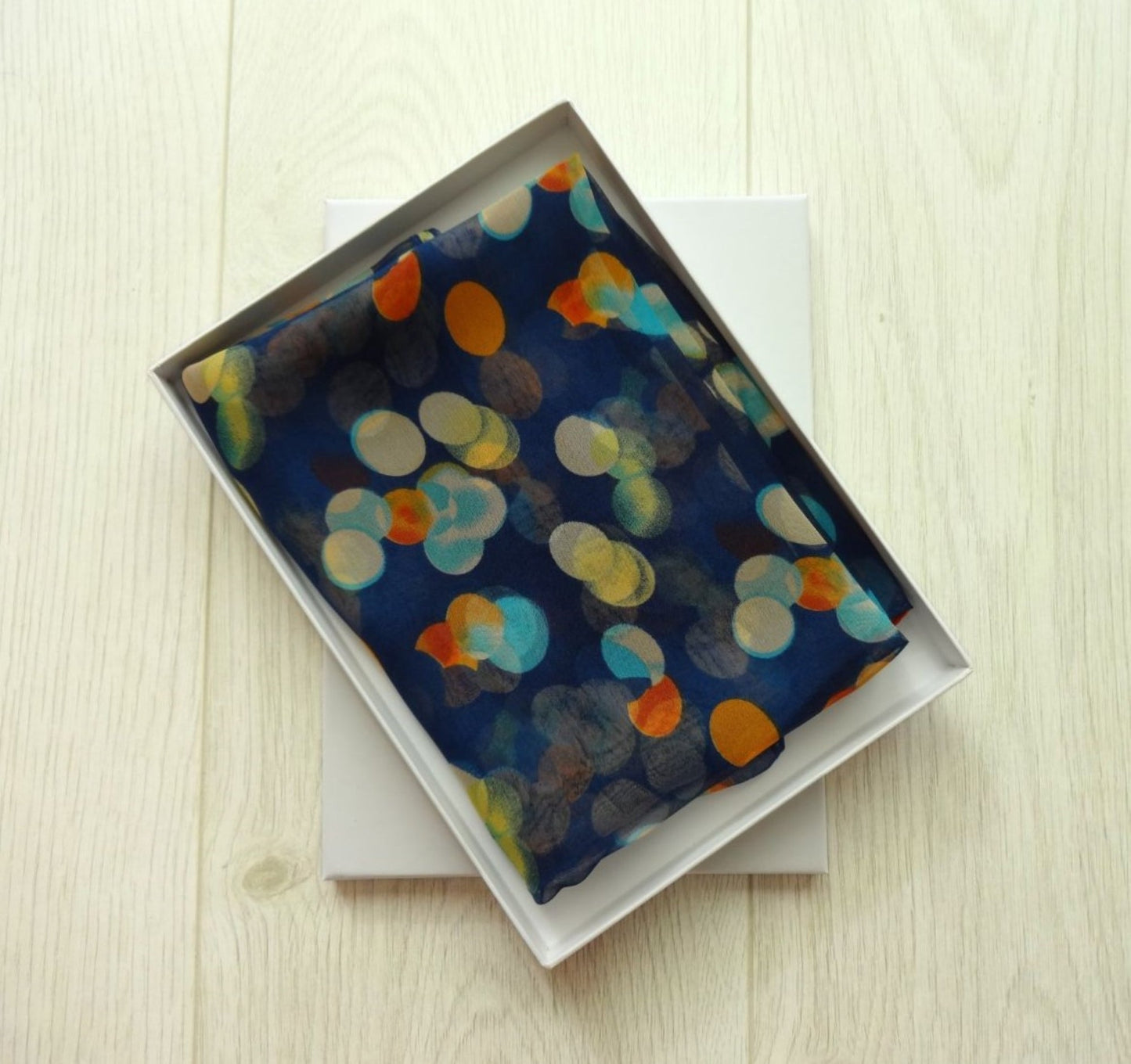 Ultra-lightweight Pretty Bokeh Print Chiffon Style Scarf - ultra-lightweight-pretty-bokeh-print-chiffon-style-scarf-Scarf