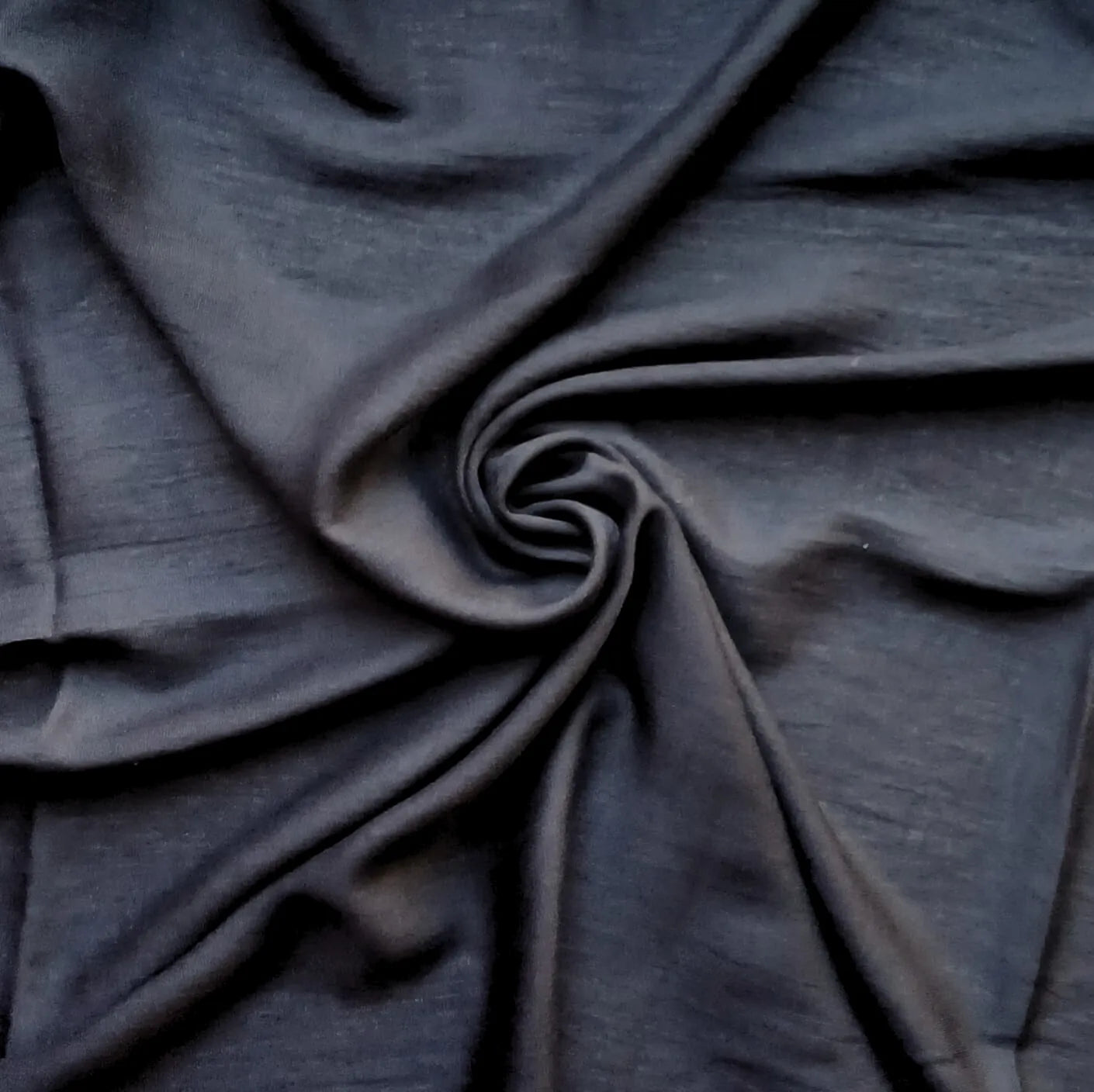 Black pashmina wrap – swirl fabric detail, soft lightweight texture
