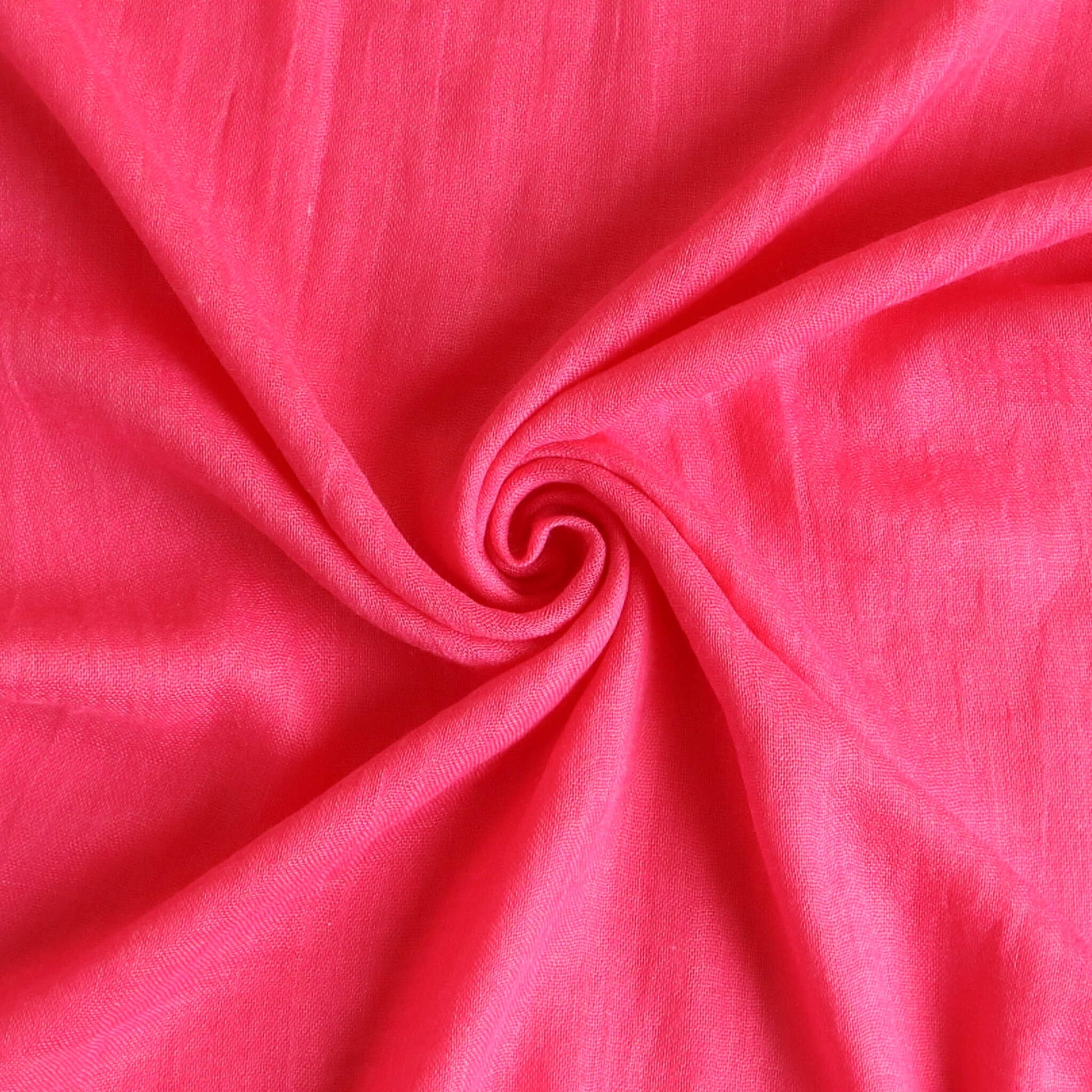 A soft, large plain bright hot pink coloured scarf shawl made from a blend of cotton and modal. perfect for summer, spring, autumn, winter. - Aurora's Array