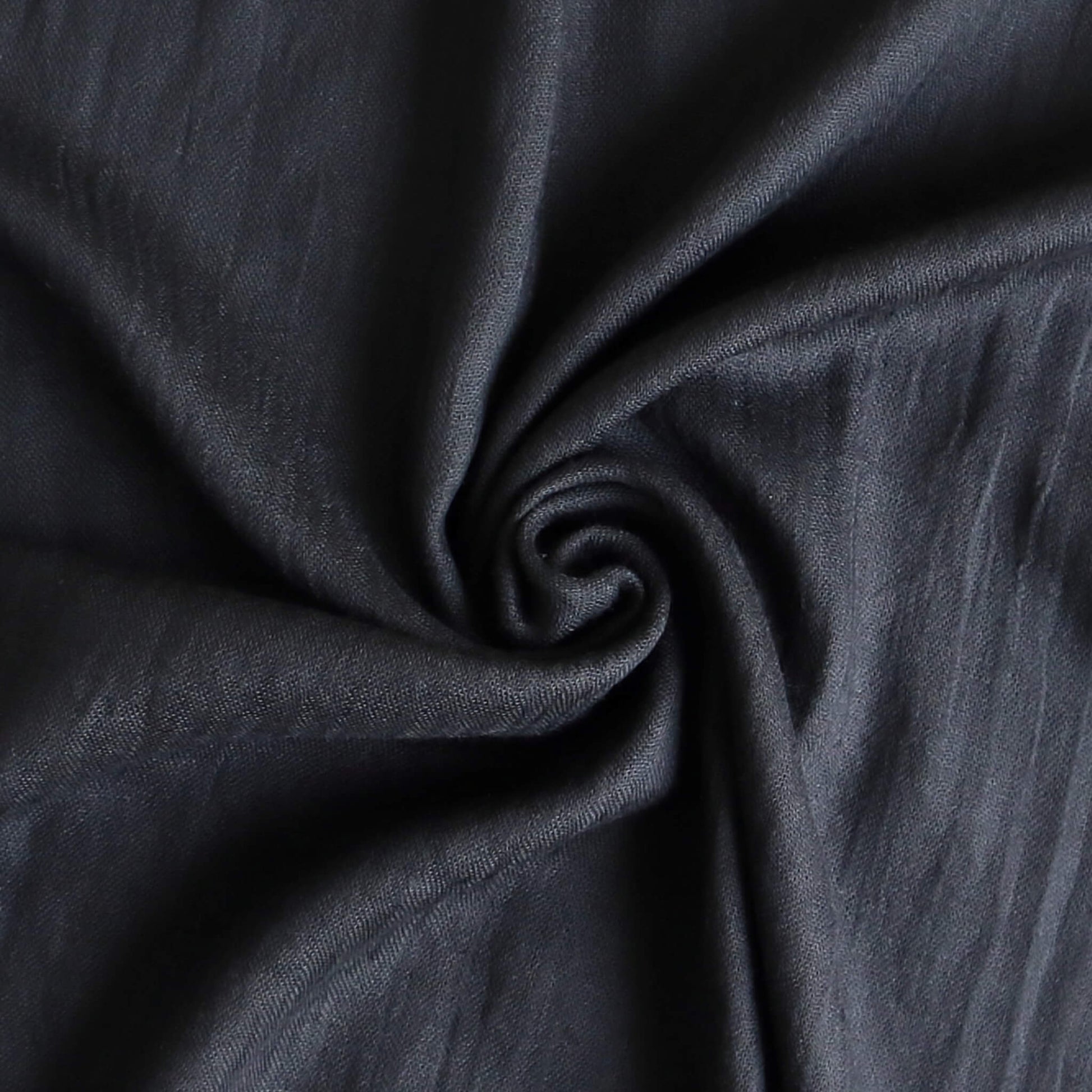 A soft, large plain jet black coloured scarf shawl made from a blend of cotton and modal. perfect for summer, spring, autumn, winter. - Aurora's Array