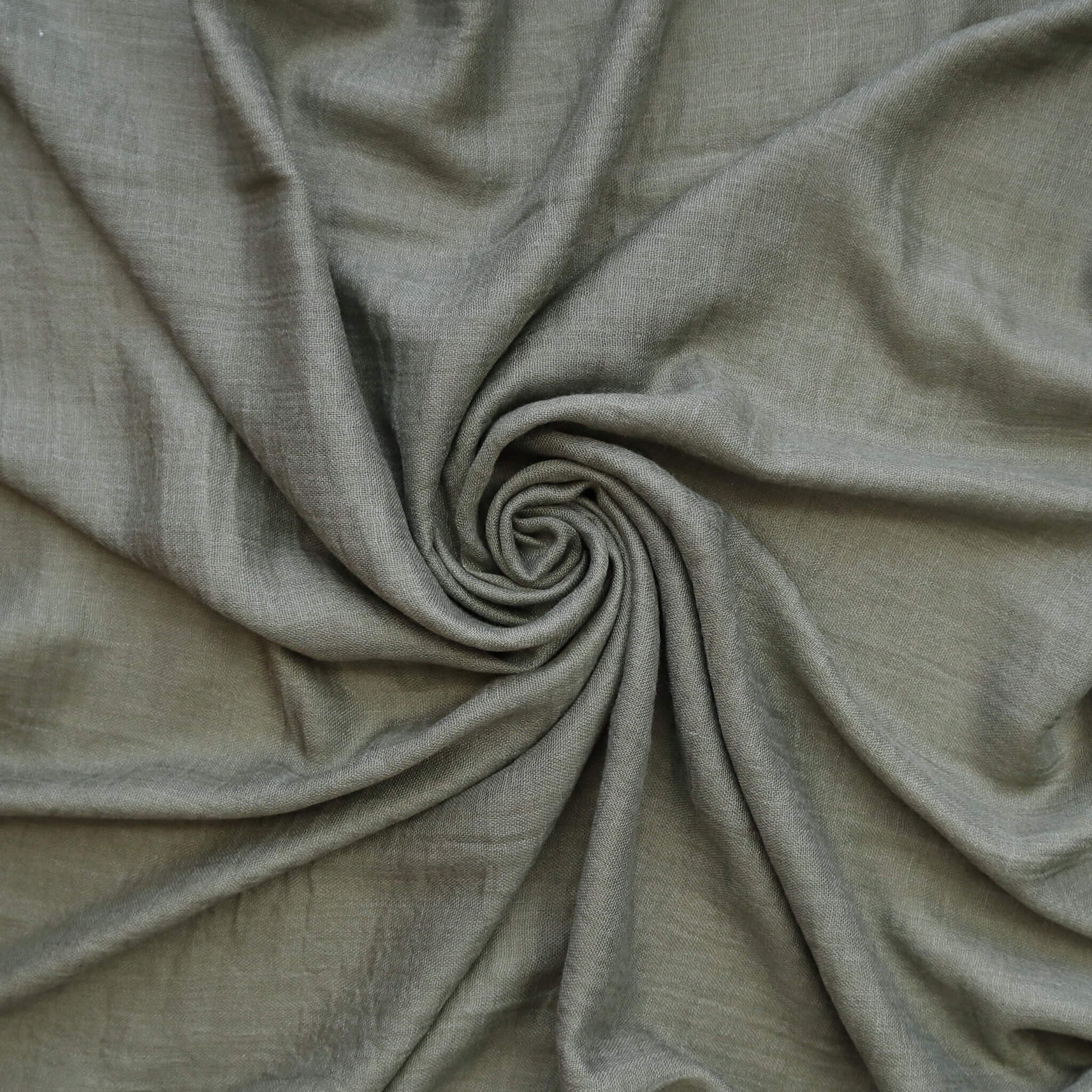 A soft, large plain khaky army green coloured scarf made from a blend of cotton and modal. perfect for summer, spring, autumn, winter. - Aurora's Array