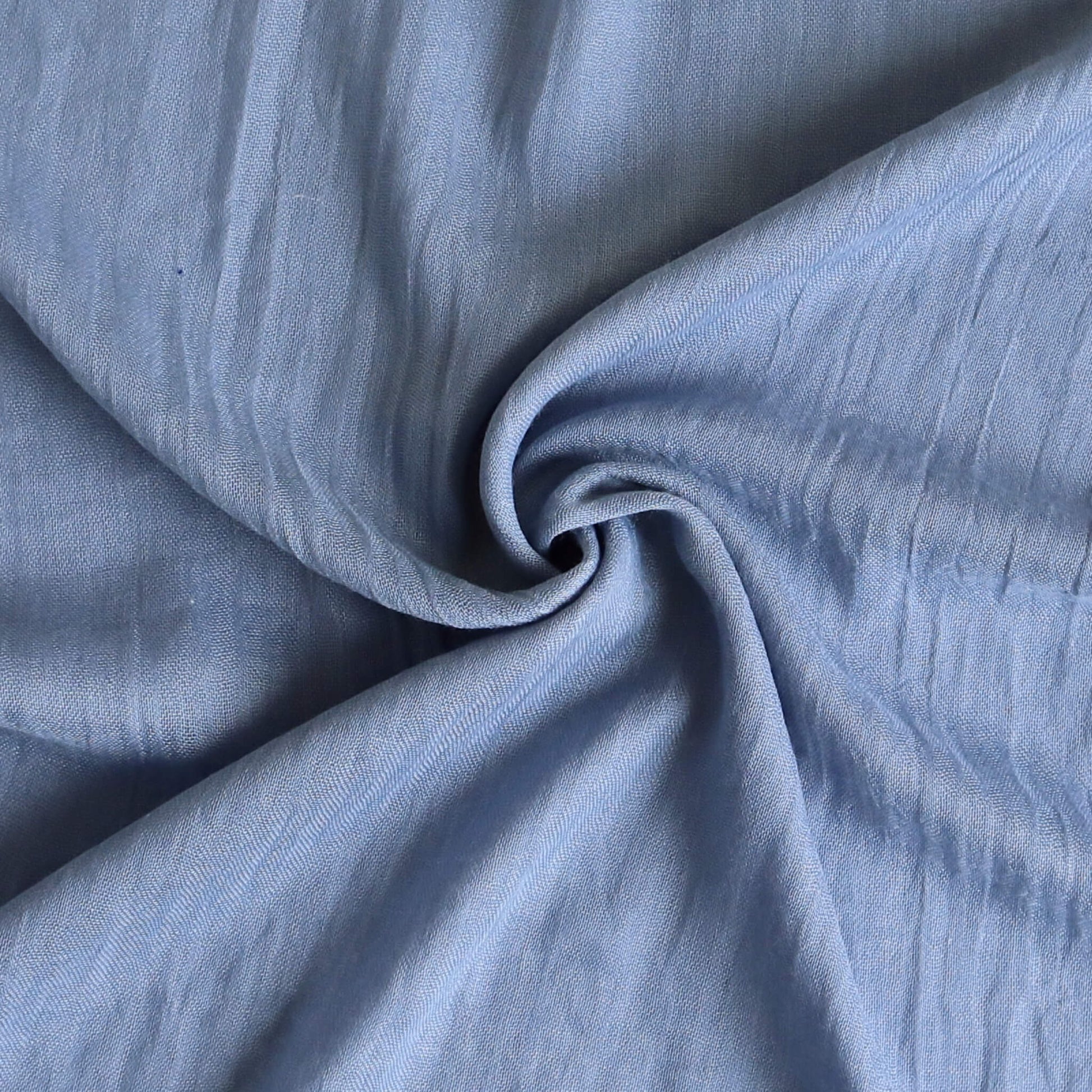 A soft, large plain light denim blue coloured scarf shawl made from a blend of cotton and modal. perfect for summer, spring, autumn, winter. - Aurora's Array