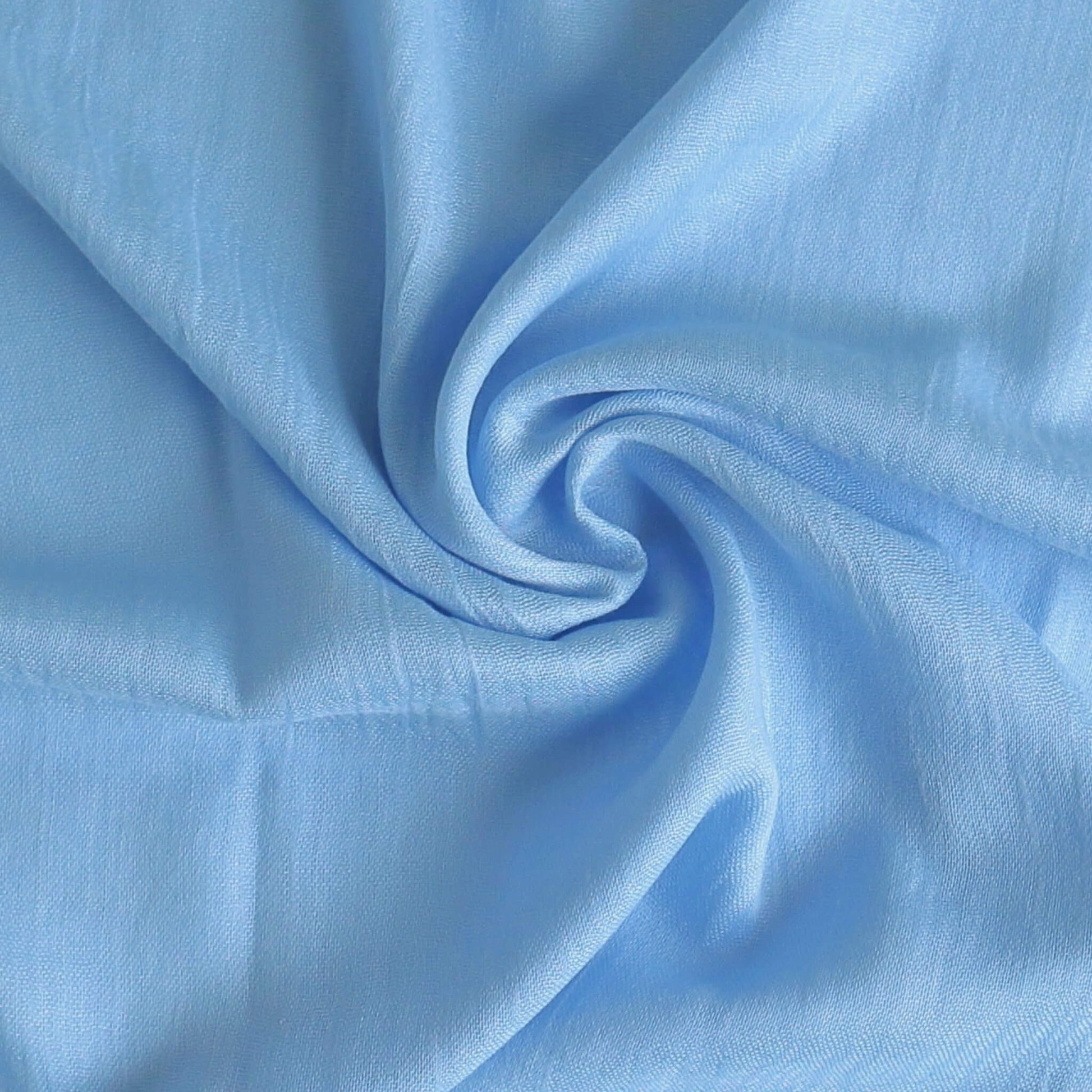 A soft, large plain pale blue coloured scarf shawl made from a blend of cotton and modal. perfect for summer, spring, autumn, winter. - Aurora's Array