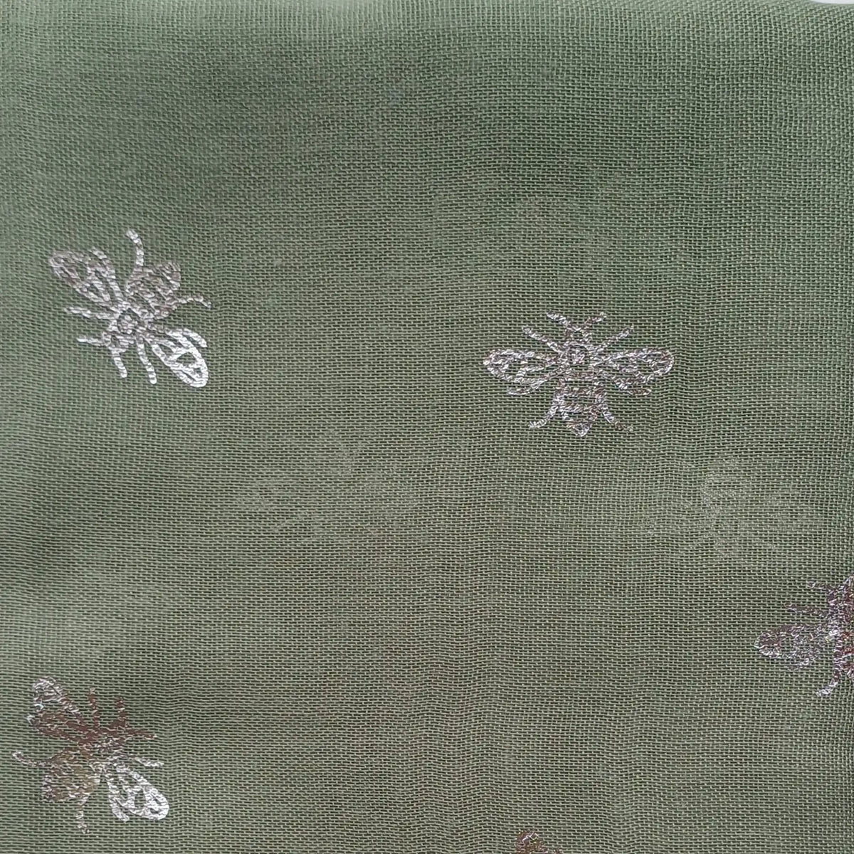 Silver Sparkle Bee Scarf