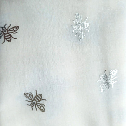 Silver Sparkle Bee Scarf