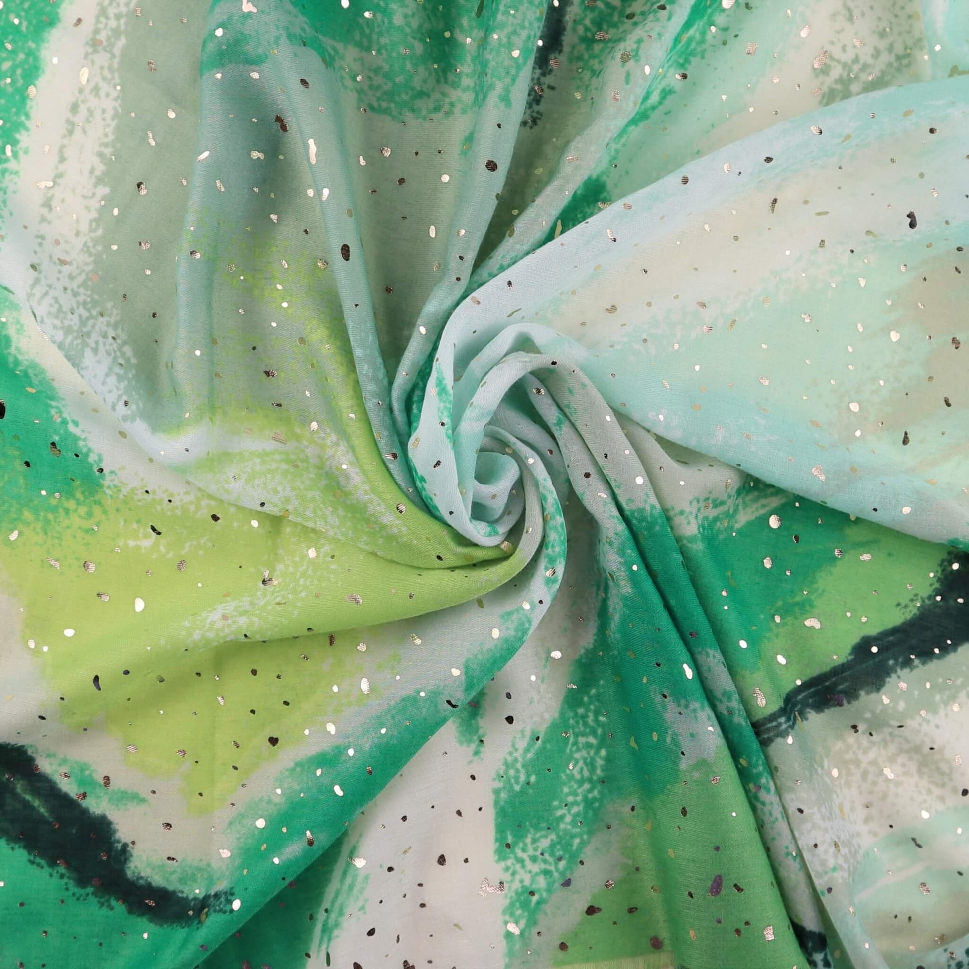 Watercolour Effect Soft Sparking Glitter Scarf - watercolour-effect-soft-lightweight-sparking-glitter-scarf-Scarf