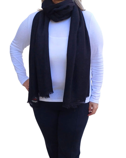 Handmade Plain Cashmere Scarf