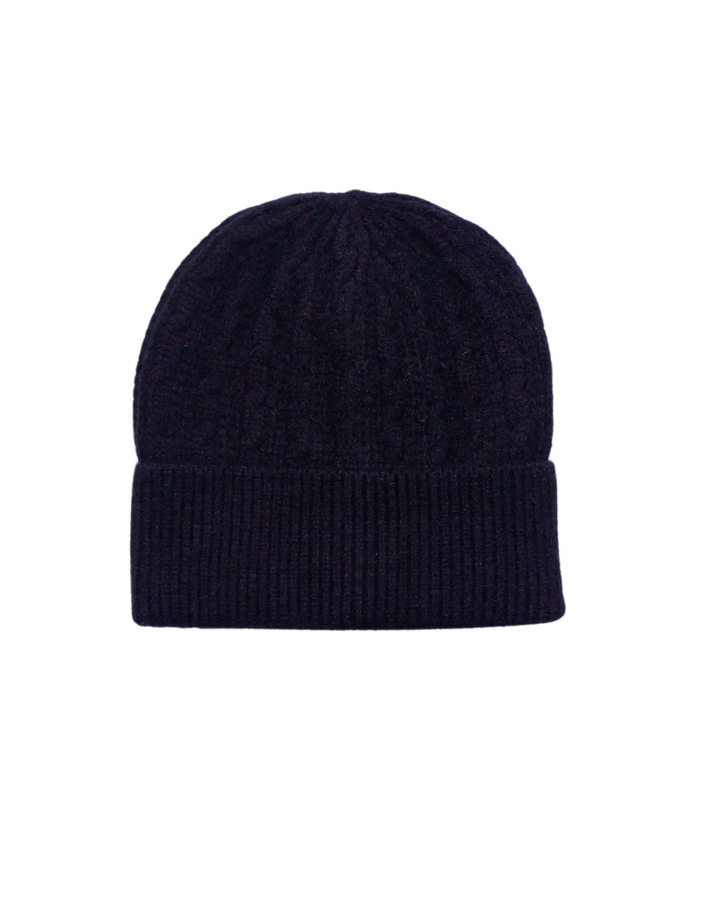 Aurora's Array: Black-Knitted-Hat-Flat-Lay