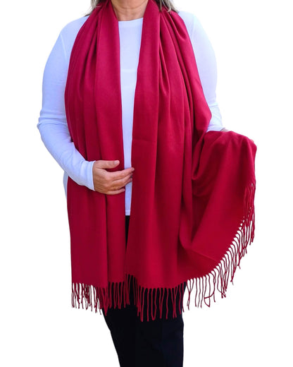 Super Soft Plain Pashmina Tasselled Scarf