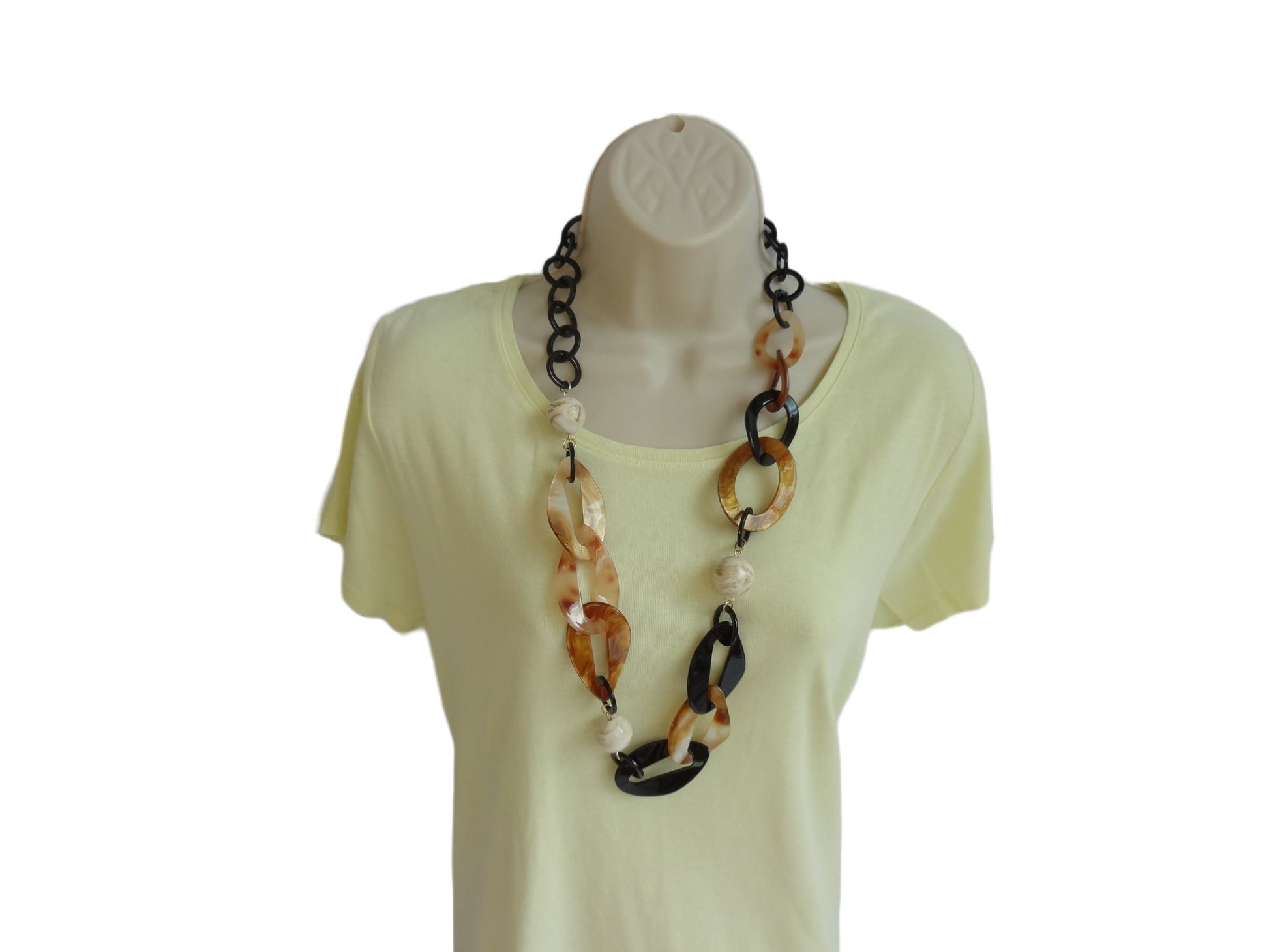Funky Chunky Colourful Long Statement Necklace - funky-chunky-colourful-necklace-8-Necklaces