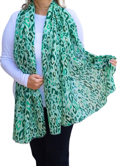 Leopard Print Lightweight Soft Scarf