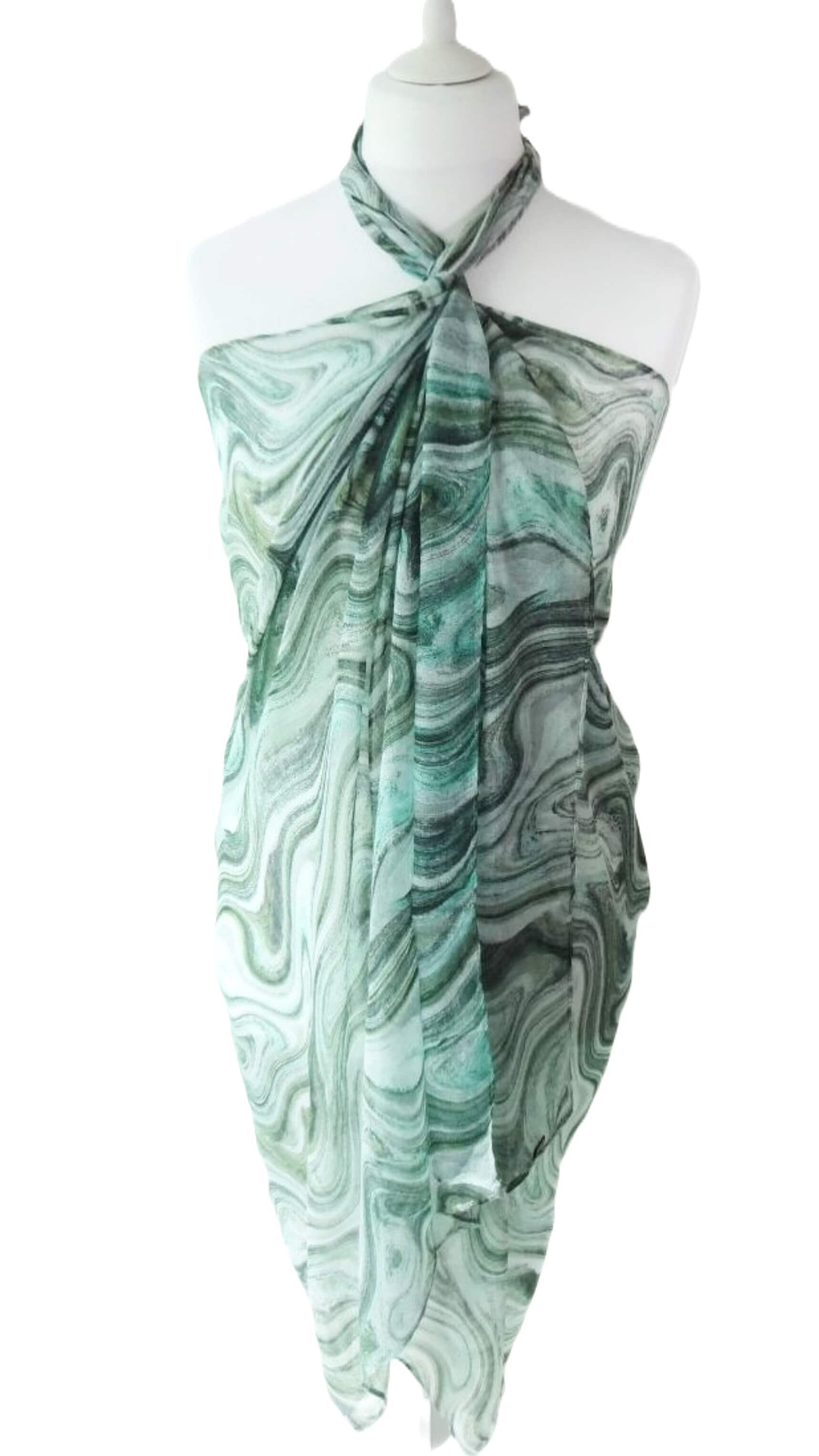 Vibrant Colourful Super Soft Lightweight Beach Cover-up - vibrant-colourful-super-soft-lightweight-sarong-beach-cover-up-holiday-dress-1-Cover-up