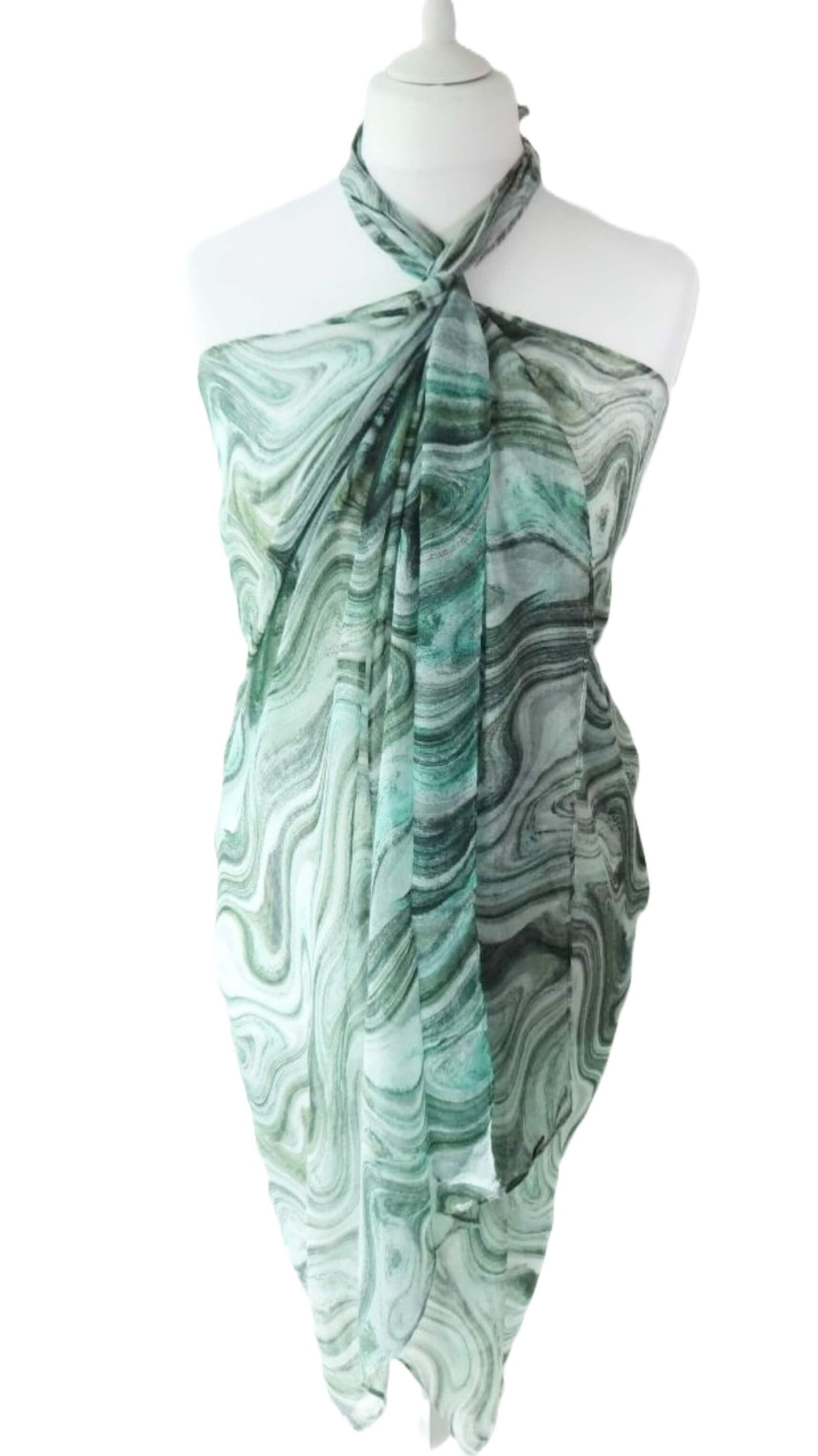 Vibrant Colourful Super Soft Lightweight Beach Cover-up - vibrant-colourful-super-soft-lightweight-sarong-beach-cover-up-holiday-dress-1-Cover-up