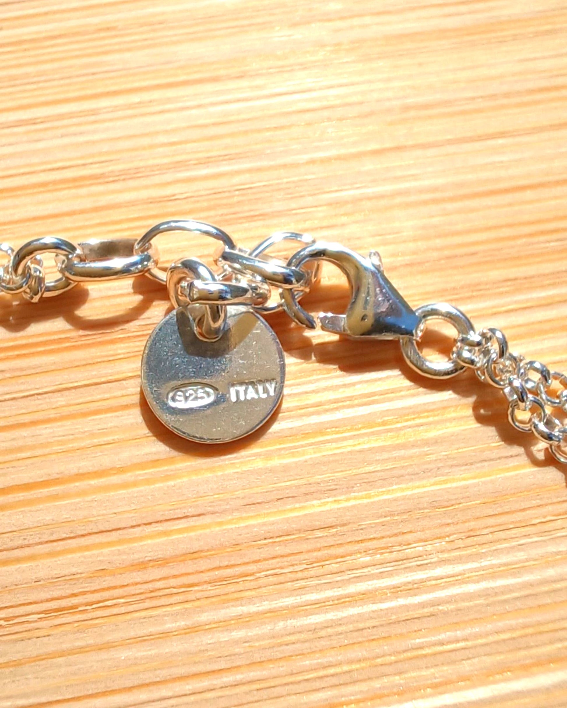 Sparkling 925 Sterling Silver Double Open Heart Bracelet - 925-sterling-silver-bracelet-with-double-open-heart-