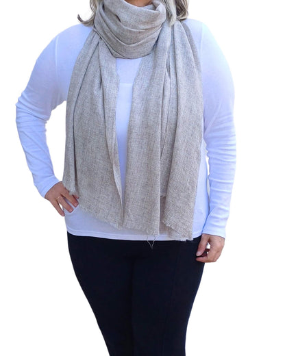 Handmade Plain Cashmere Scarf