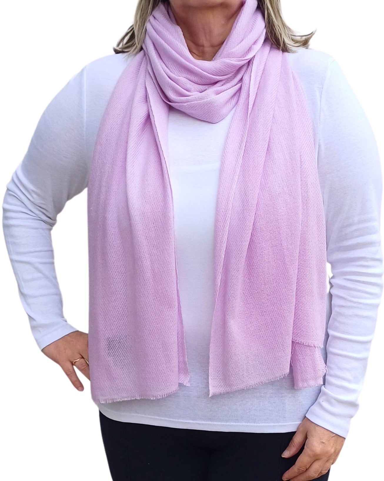 Handmade Plain Cashmere Scarf