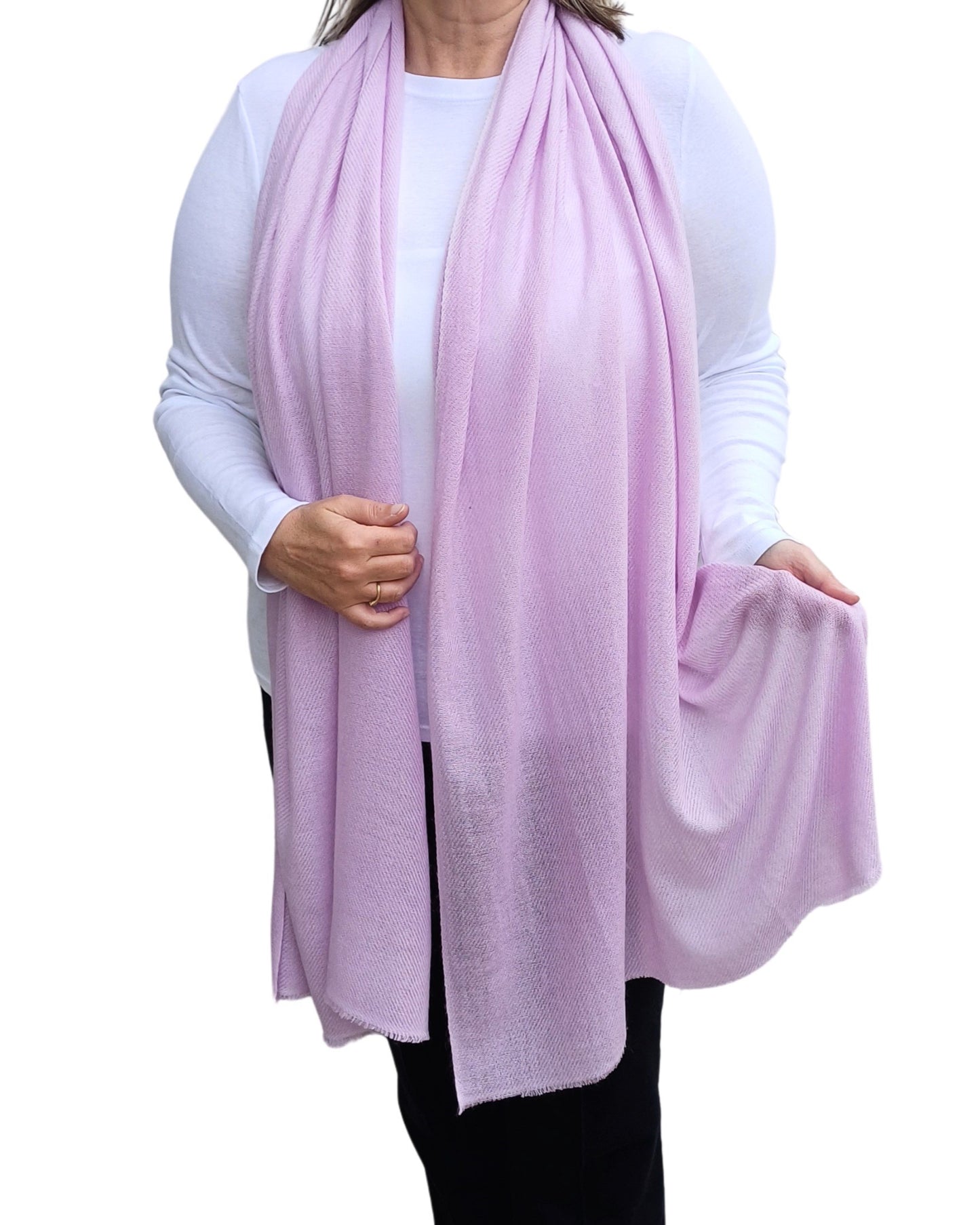 Handmade Plain Cashmere Scarf