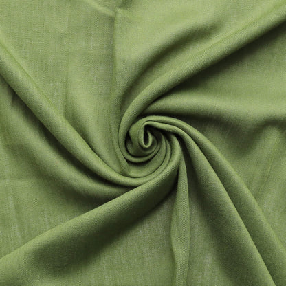 Olive-Green-Large-Lightweight-Plain-Tasselled-Pashmina-Scarf-Pattern