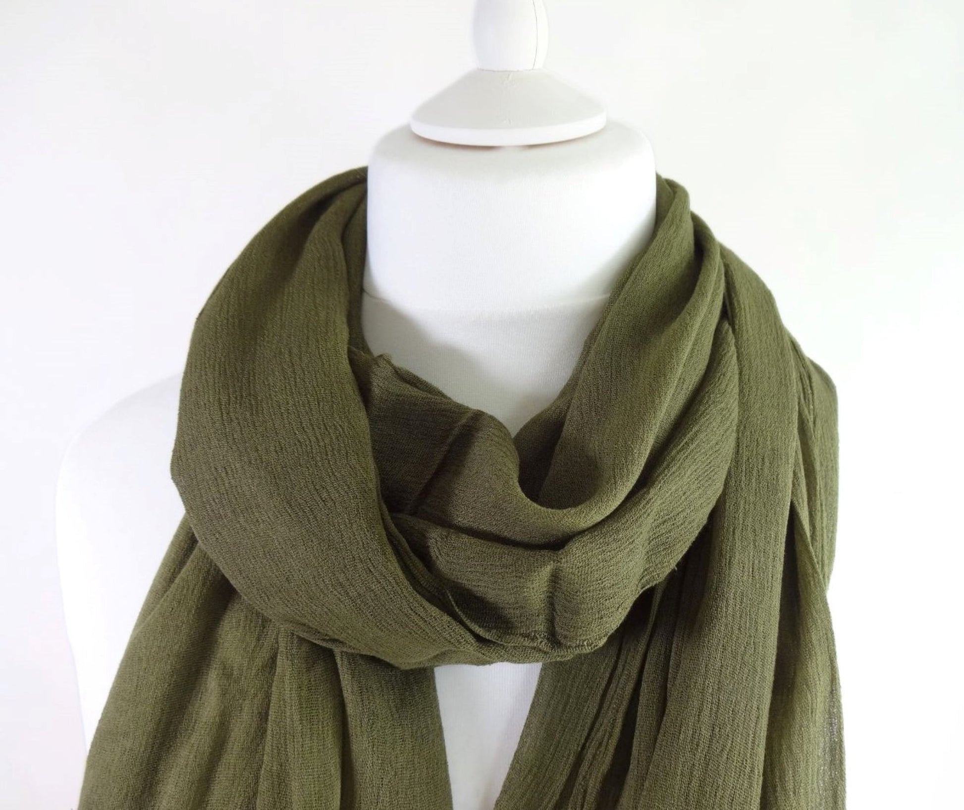 Plain Long Oversized Frayed Scarf|Wrap|Hijab - plain-long-oversized-lightweight-soft-frayed-scarf-wrap-shawl-hijab-Shawl
