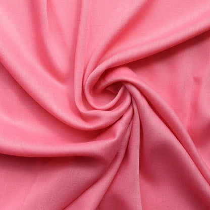 Punch-Pink-Large-Lightweight-Plain-Tasselled-Pashmina-Scarf-Pattern