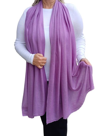 Handmade Plain Cashmere Scarf