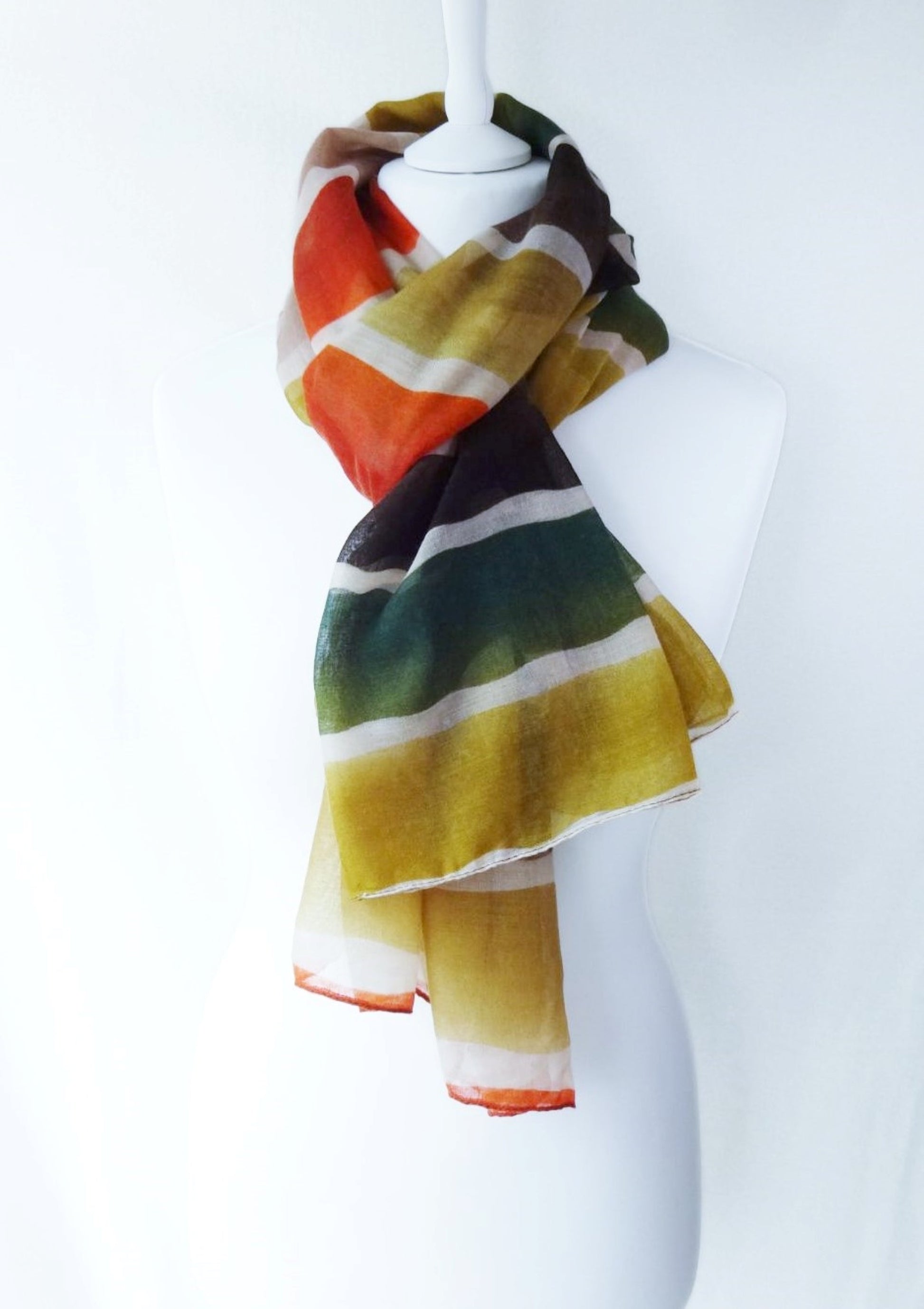 Rainbow Tie Dye Print Super Soft Lightweight Scarf|Wrap|Shawl - rainbow-tie-dye-print-super-soft-lightweight-scarf-wrap-shawl-Scarf