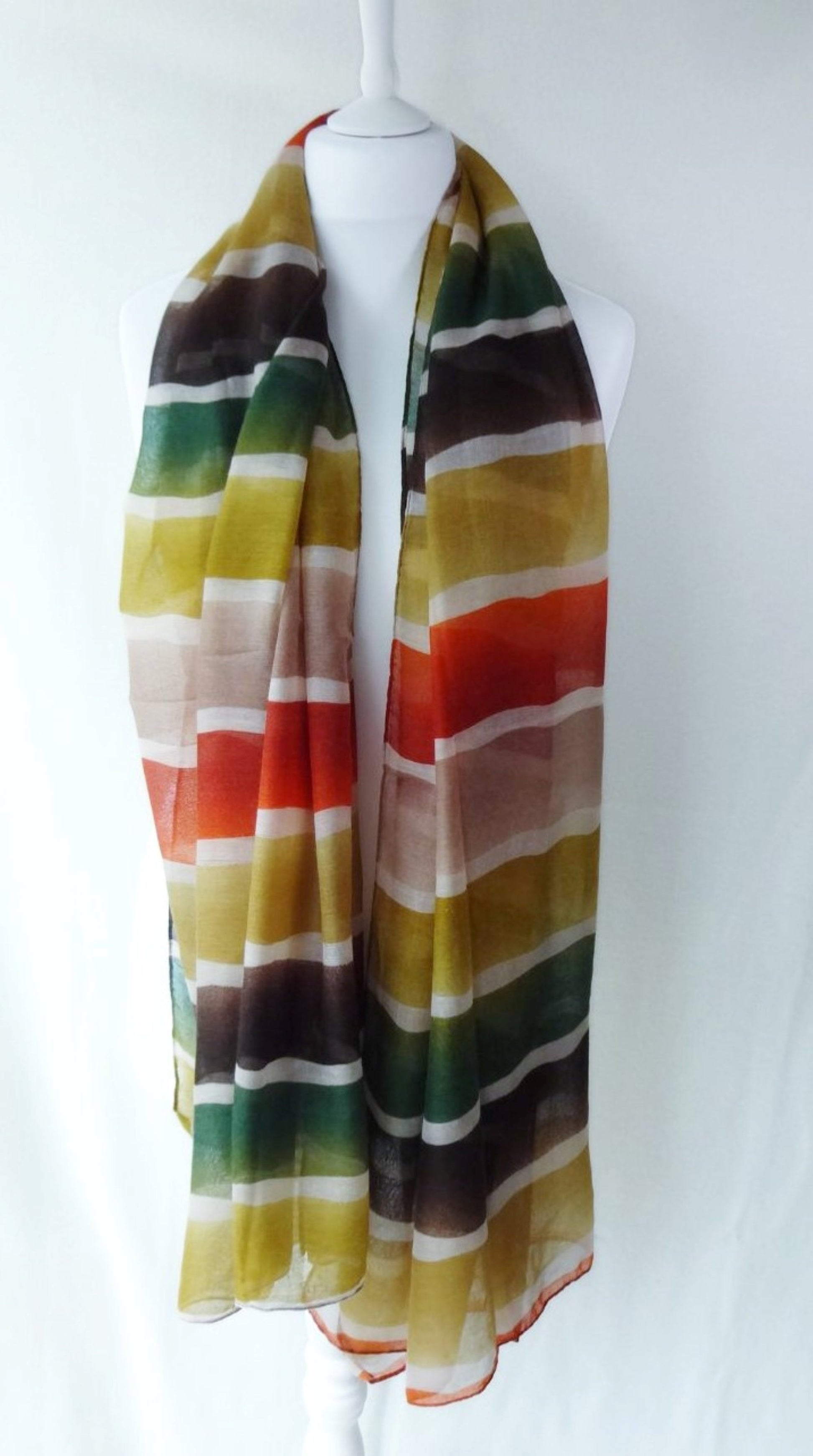 Rainbow Tie Dye Print Super Soft Lightweight Scarf|Wrap|Shawl - rainbow-tie-dye-print-super-soft-lightweight-scarf-wrap-shawl-Scarf