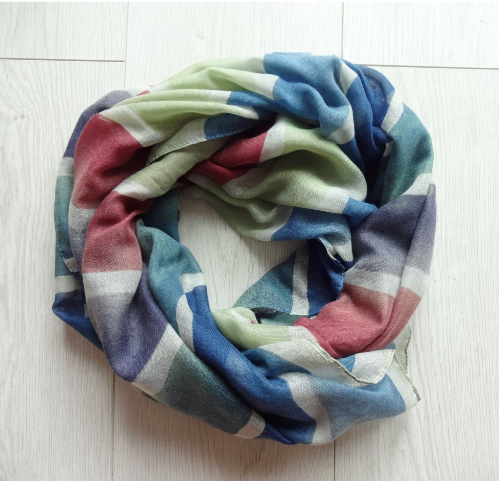 Rainbow Tie Dye Print Super Soft Lightweight Scarf|Wrap|Shawl - rainbow-tie-dye-print-super-soft-lightweight-scarf-wrap-shawl-Scarf