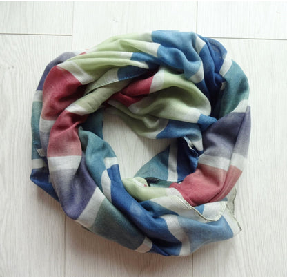 Rainbow Tie Dye Print Super Soft Lightweight Scarf|Wrap|Shawl - rainbow-tie-dye-print-super-soft-lightweight-scarf-wrap-shawl-Scarf