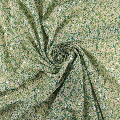 Rose Gold Foiled Lobelia Flower Print Scarf - lobelia-print-Scarf