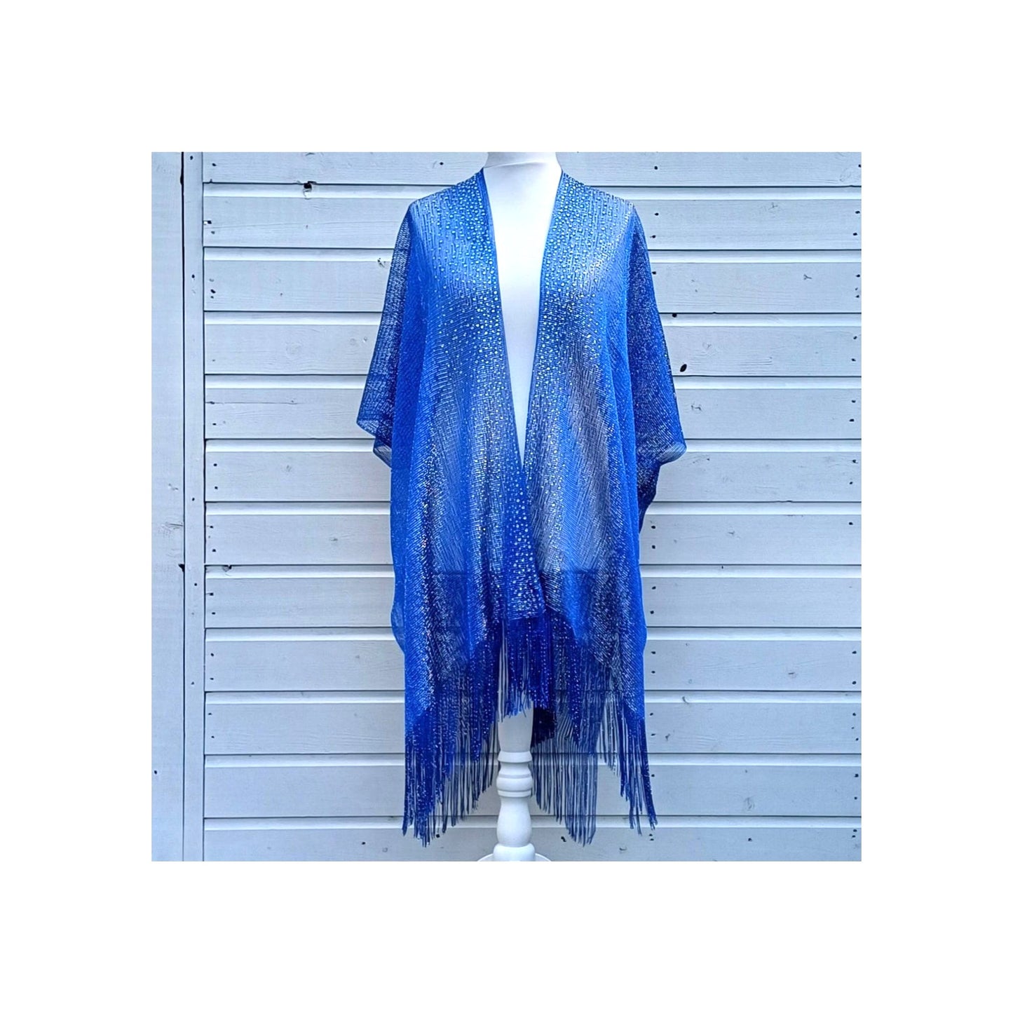 Sparkly Lace Kimono – Plus Size Friendly Cover-Up