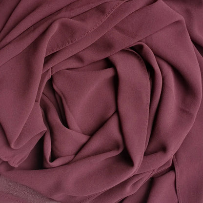 Chiffon Scarf | Lightweight Plain Georgette Wrap