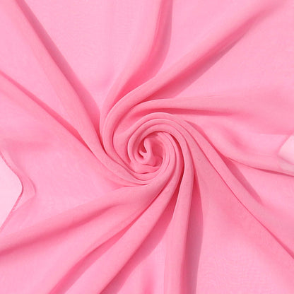 Candy pink chiffon scarf – soft sheer fabric in delicate swirl, ultra-light accessory for layering year-round, Aurora’s Array pastel scarf