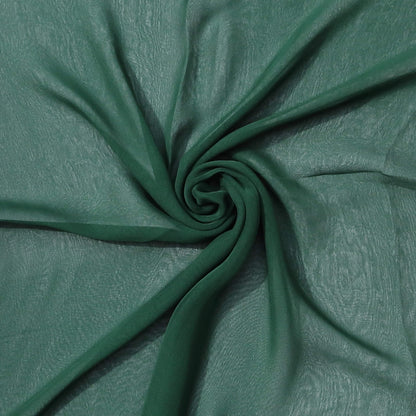 Forest green chiffon scarf – deep sheer fabric with soft texture swirl, ultra-light accessory for elegant layering, Aurora’s Array dark green scarf