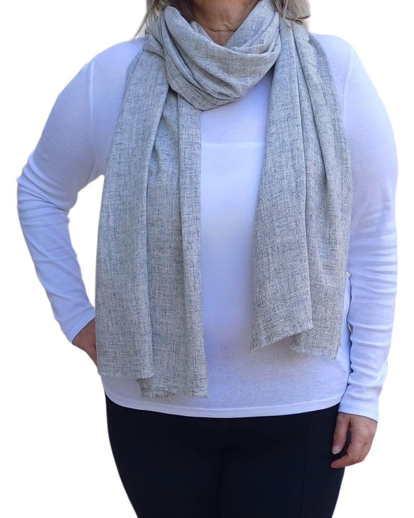 Handmade Plain Cashmere Scarf